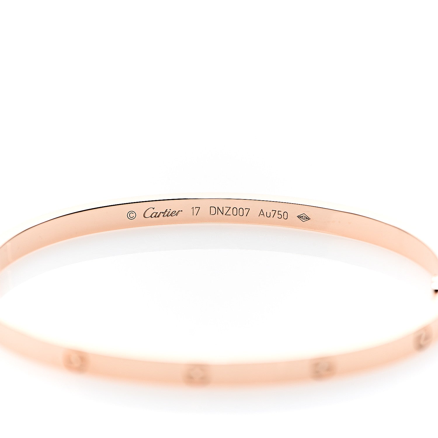 Cartier 18K Pink Gold Small LOVE Bracelet 17 4 of 5