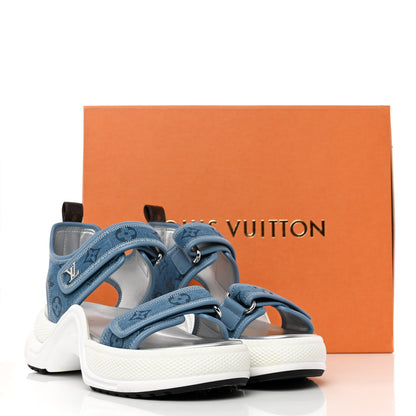 Louis Vuitton Monogram Denim LV Archlight Sandal 40 Denim Blue 16 of 16