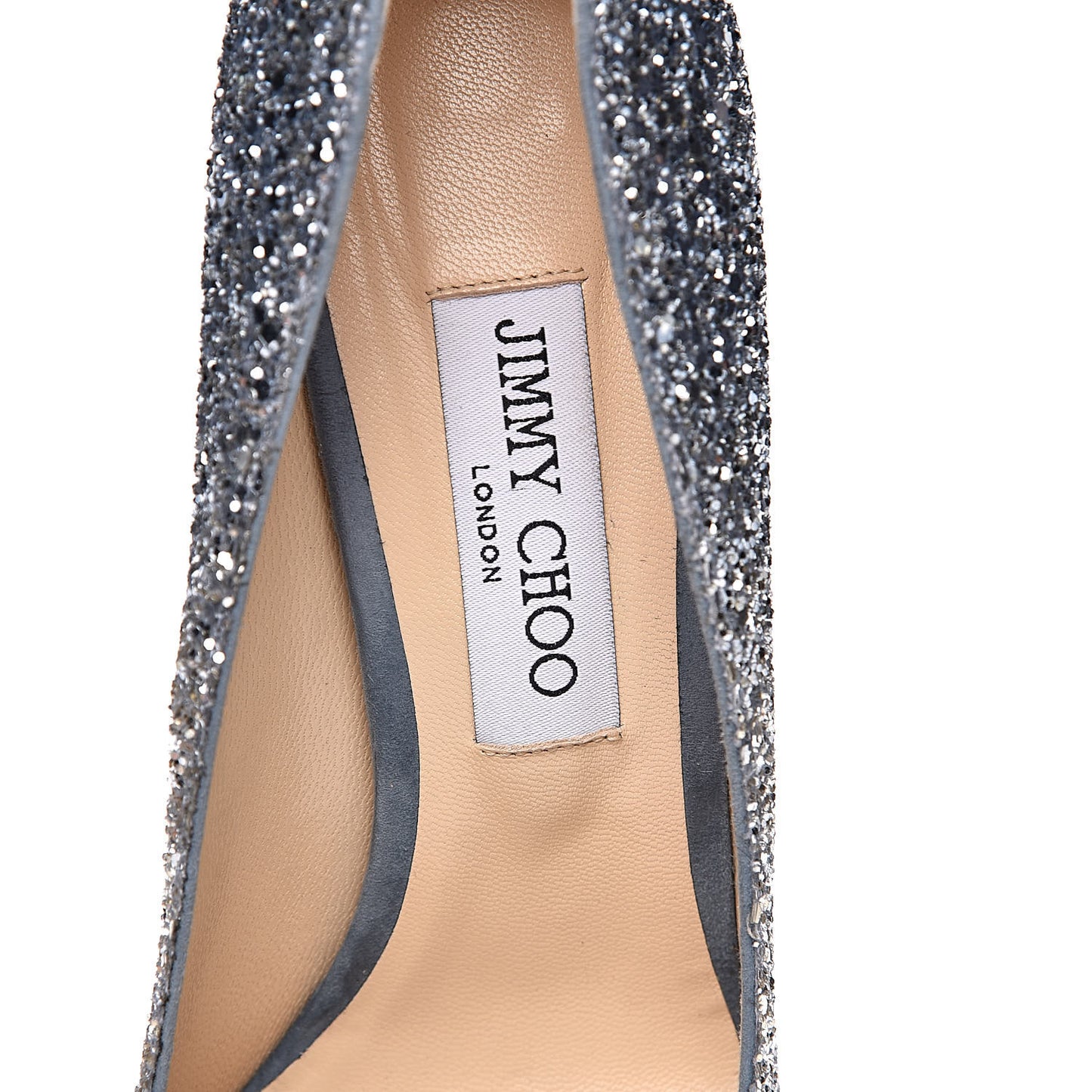 Glitter Degrade Romy 100 Pumps 39.5 Dusk Blue Silver