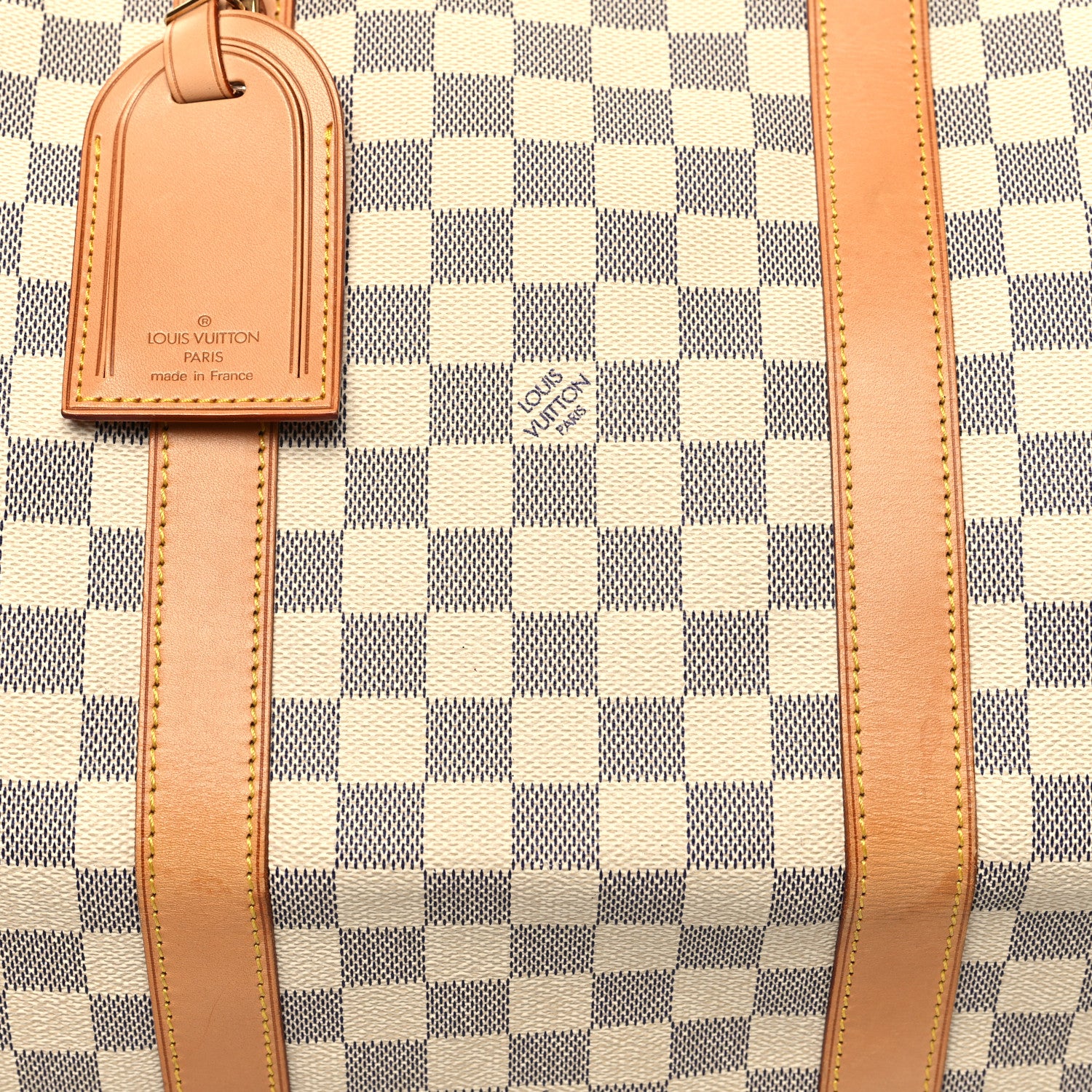 Louis Vuitton Damier Azur Keepall Bandouliere 55 7 of 11