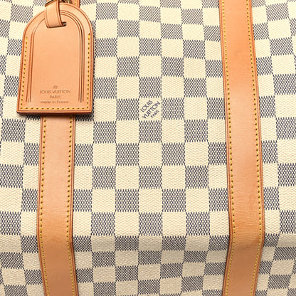 Louis Vuitton Damier Azur Keepall Bandouliere 55 7 of 11