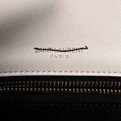 Saint Laurent Lambskin Matelasse Monogram Medium Niki Chain Satchel Ivory 6 of 19