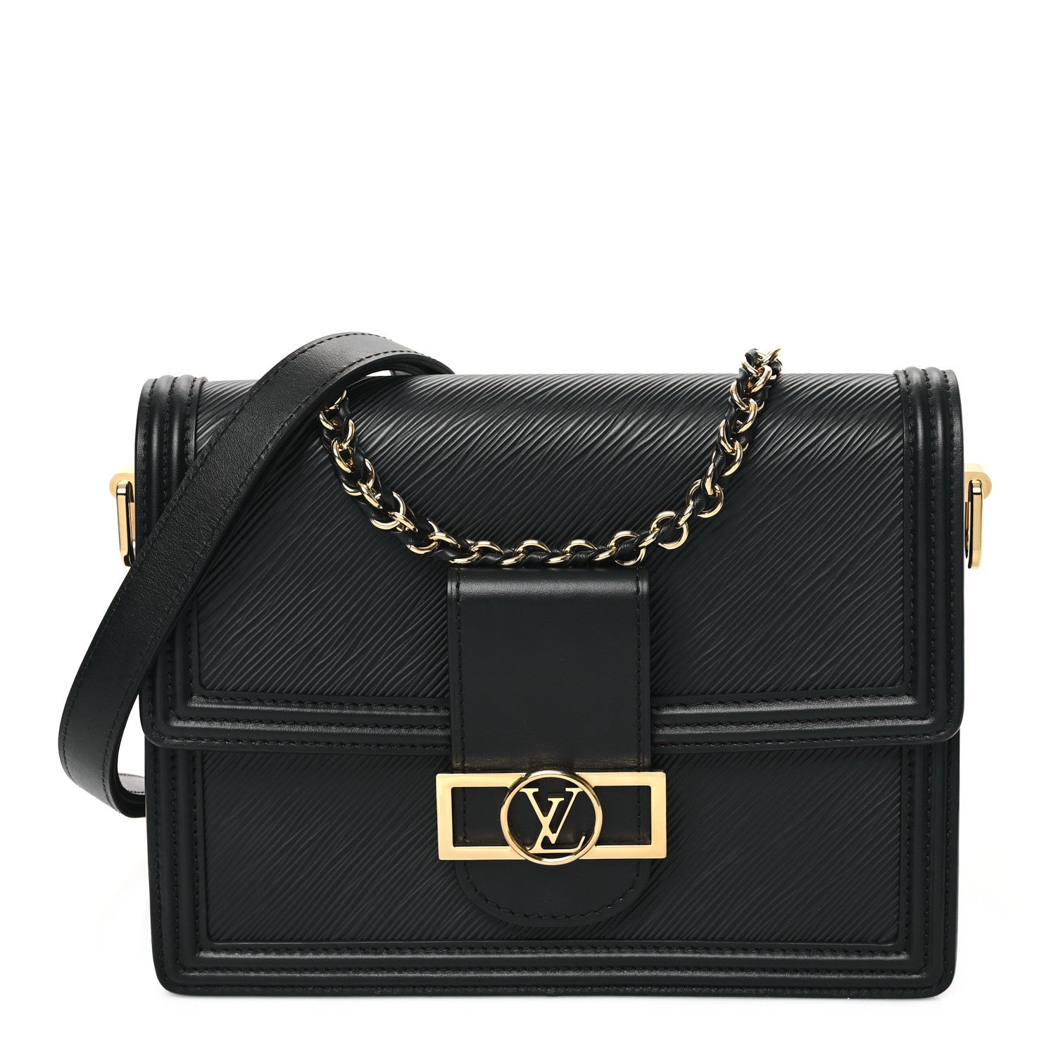 Louis Vuitton Epi Dauphine MM Black 1 of 10