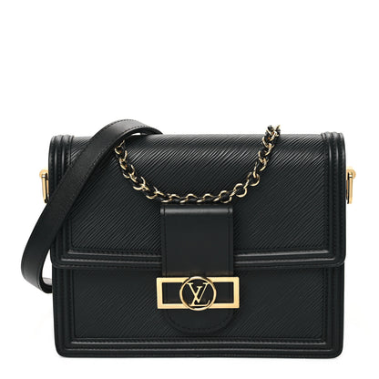 Louis Vuitton Epi Dauphine MM Black 1 of 10
