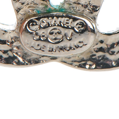 Chanel Crystal Timeless CC Earrings Silver 4 of 5