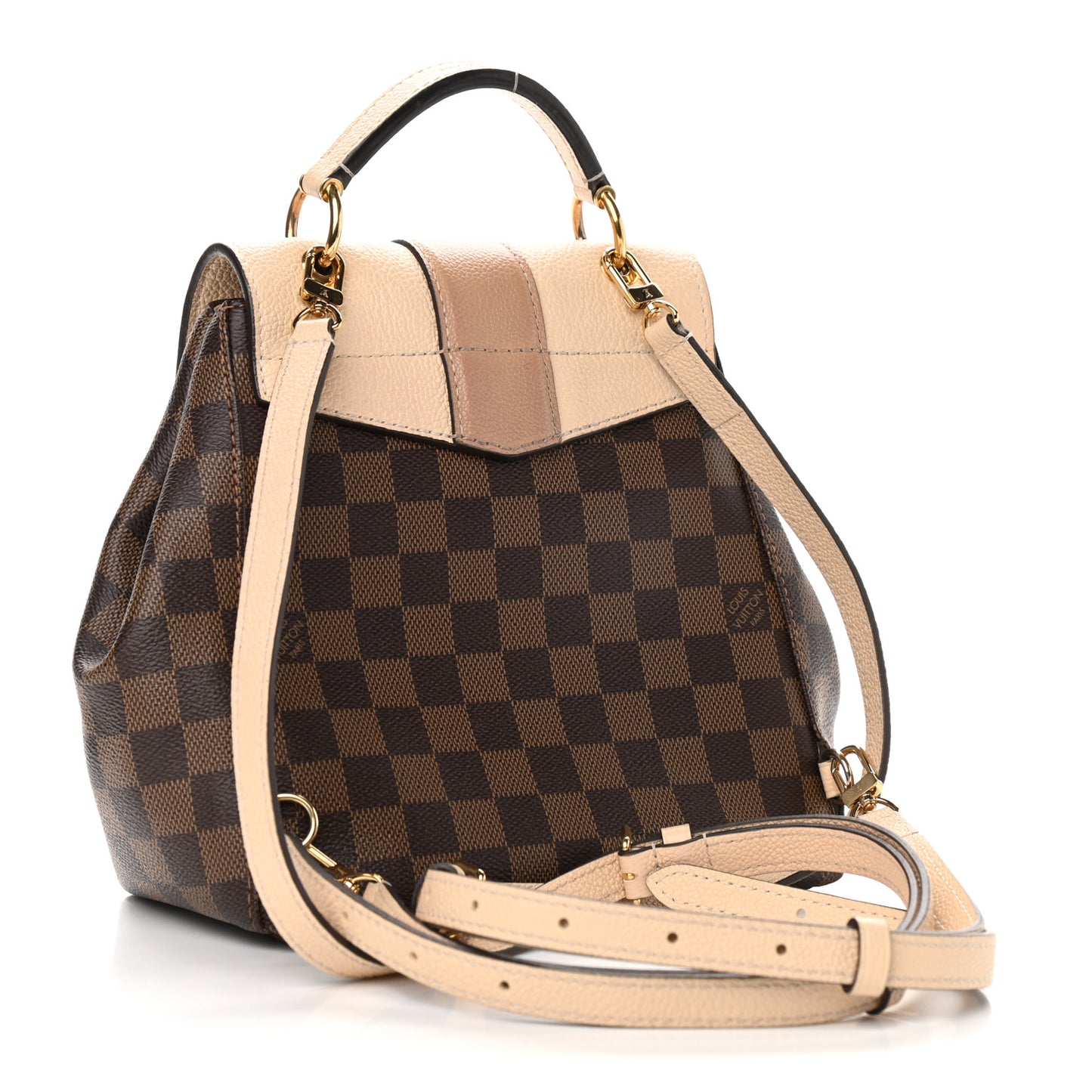 Damier Ebene Clapton Backpack Creme