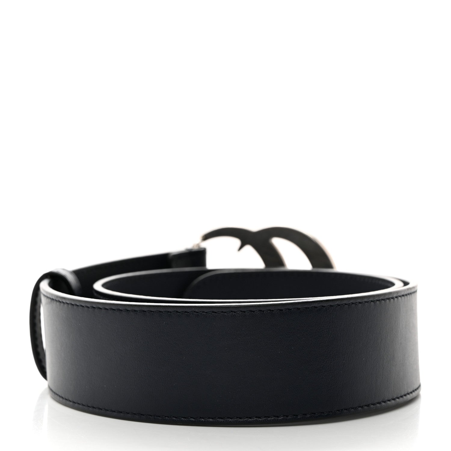 Gucci Moon Calfskin Nickel Double G 40mm Belt 70 28 Blue 2 of 5