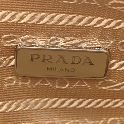 Prada Yarn Raffia Effect Crochet Triangle Shoulder Bag Naturale 6 of 9