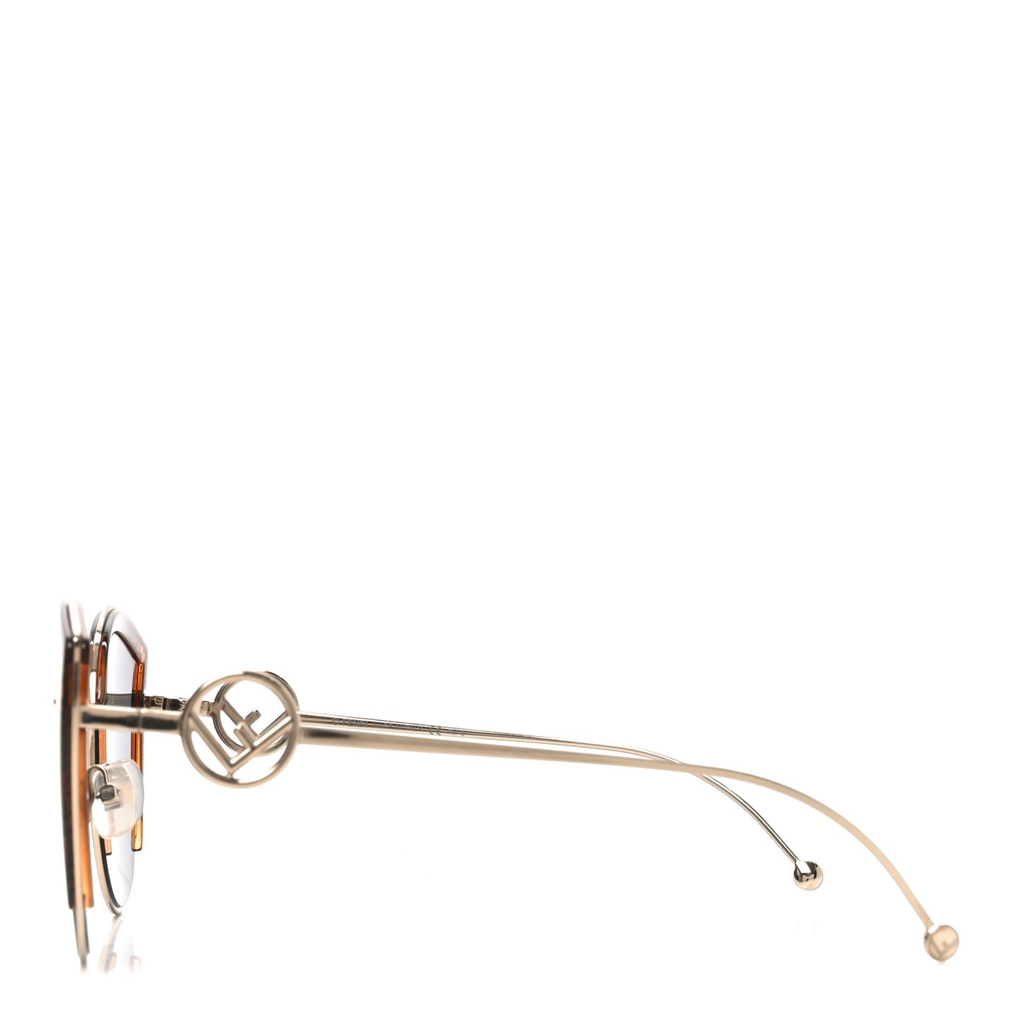 Metal Acetate F is Fendi FF Cat Eye Sunglasses FF 0290/S Gold