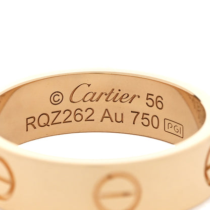 Cartier 18K Yellow Gold 5.5mm LOVE Ring 56 7.5 4 of 5