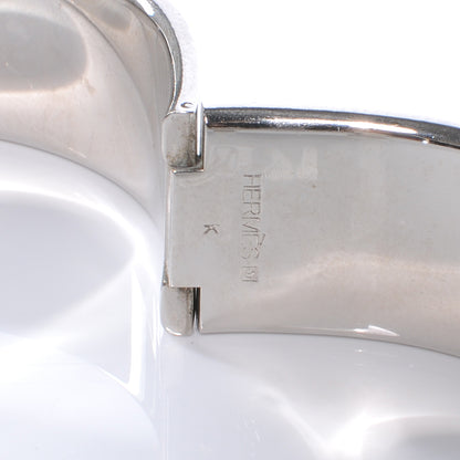 Hermes Enamel Clic Clac H Bracelet Wide GM Yellow 6 of 6