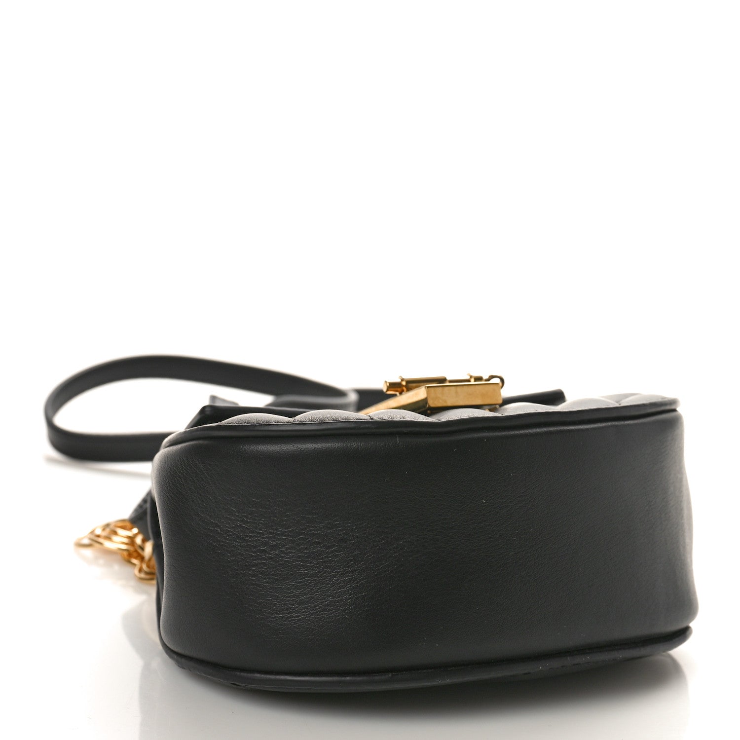Chloe Calfskin Quilted Nano Drew Bijou Shoulder Bag Black 4 of 9