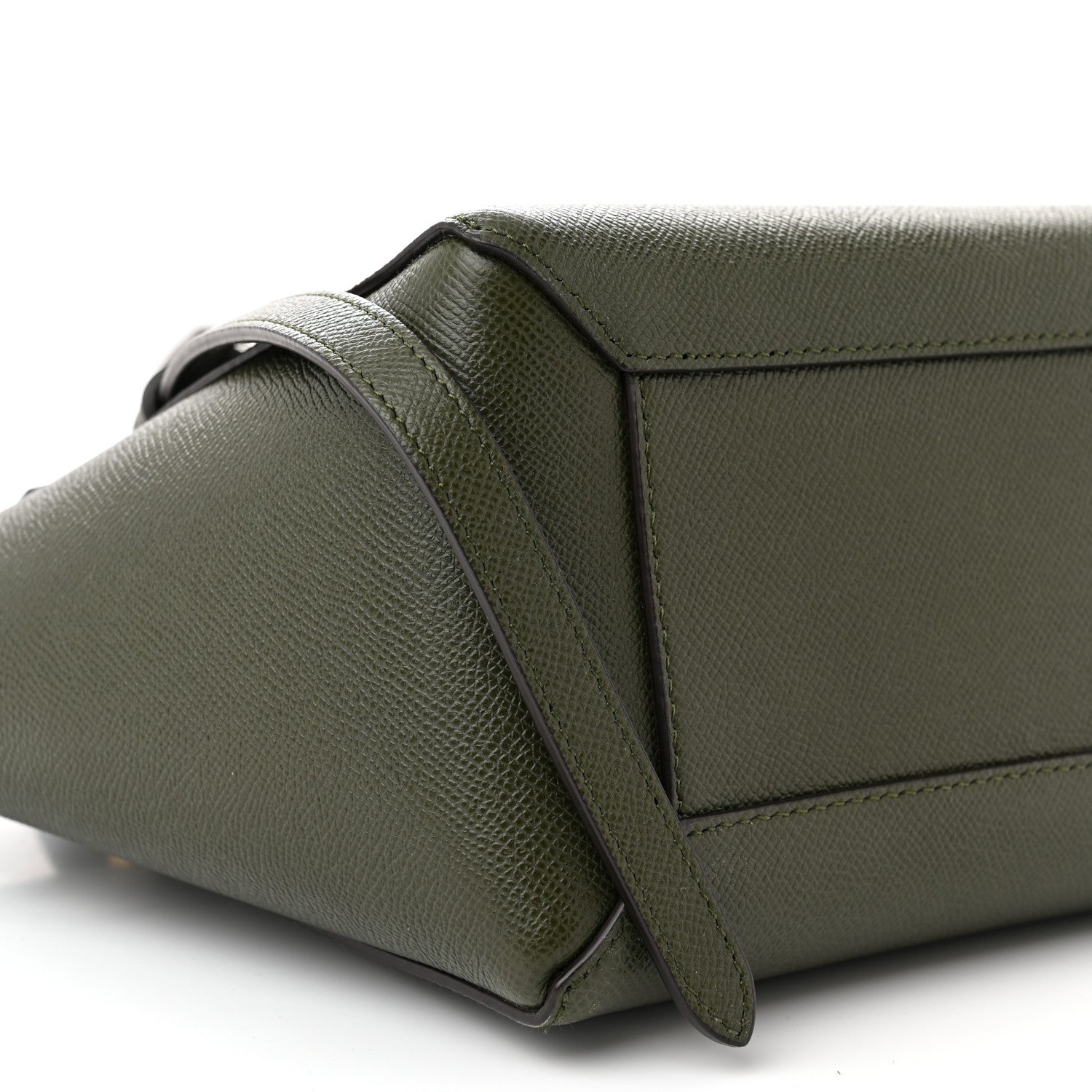 Celine Grained Calfskin Micro Belt Bag Olive 10 of 11