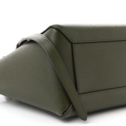 Celine Grained Calfskin Micro Belt Bag Olive 10 of 11