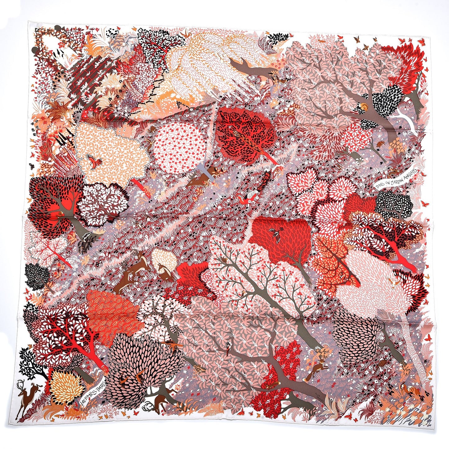 Silk Dans Un Jardin Anglais Scarf 90