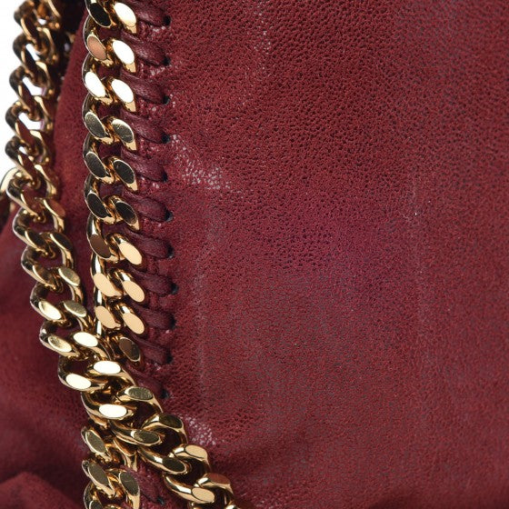 Stella McCartney Shaggy Deer Falabella Fold Over Tote Plum 8 of 8