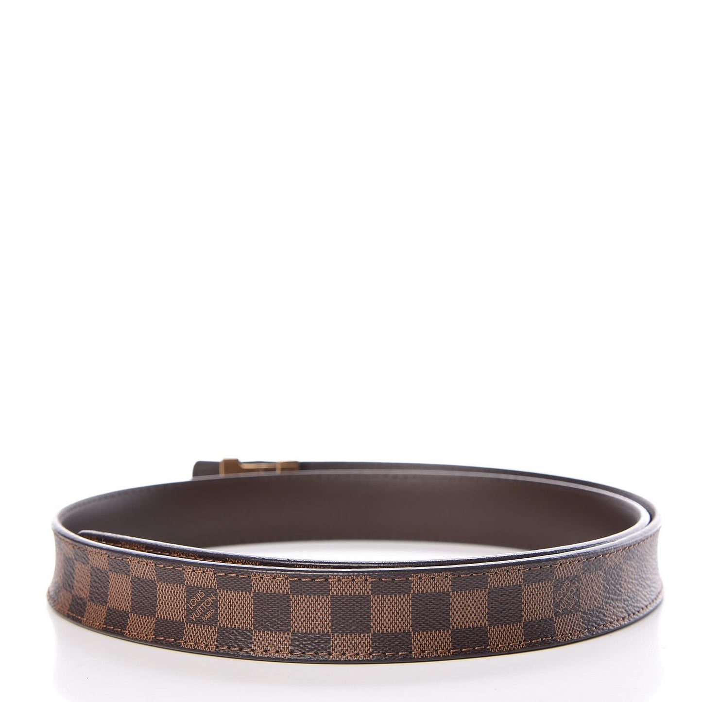 Mini Damier Ebene 25mm LV Initiales Belt 85 34