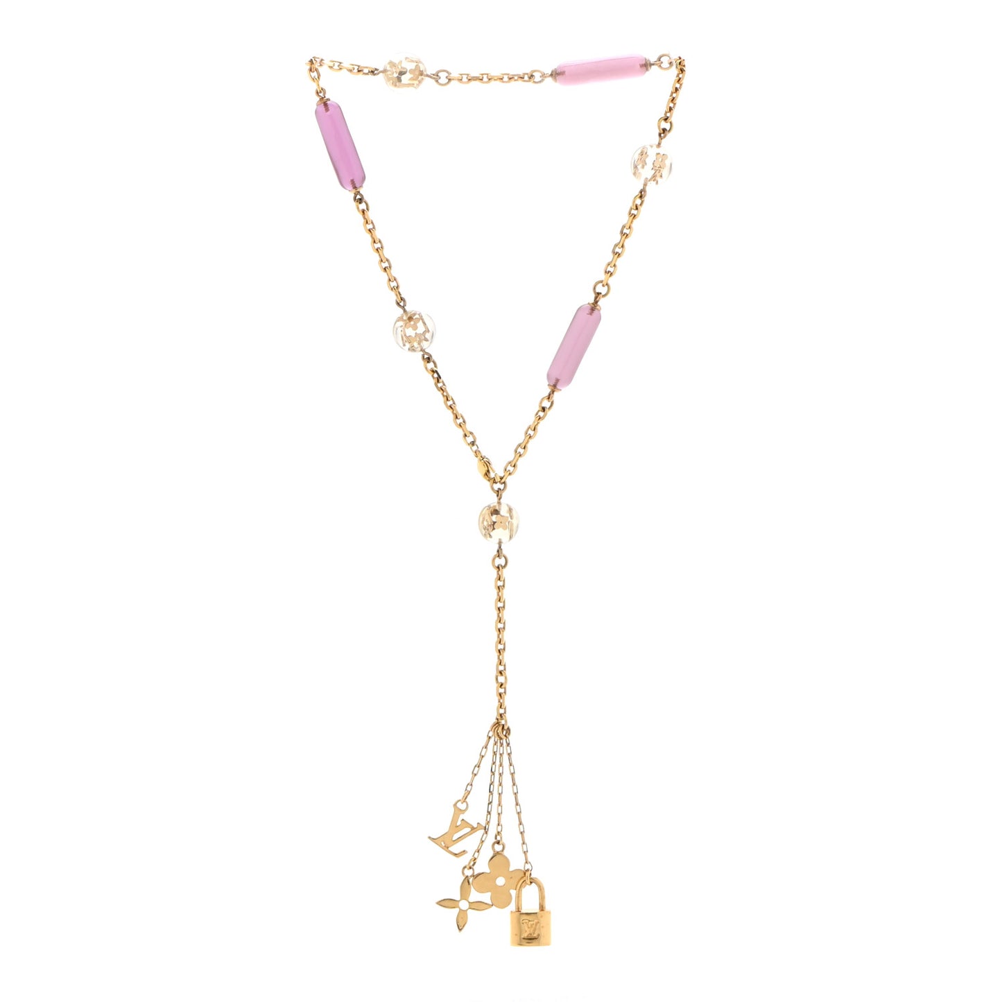 Inclusion Chain Necklace Gold