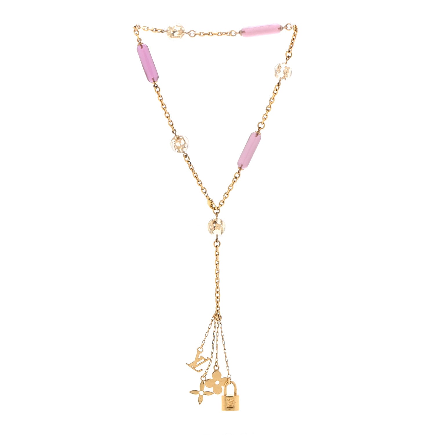 Louis Vuitton Inclusion Chain Necklace Gold 3 of 4