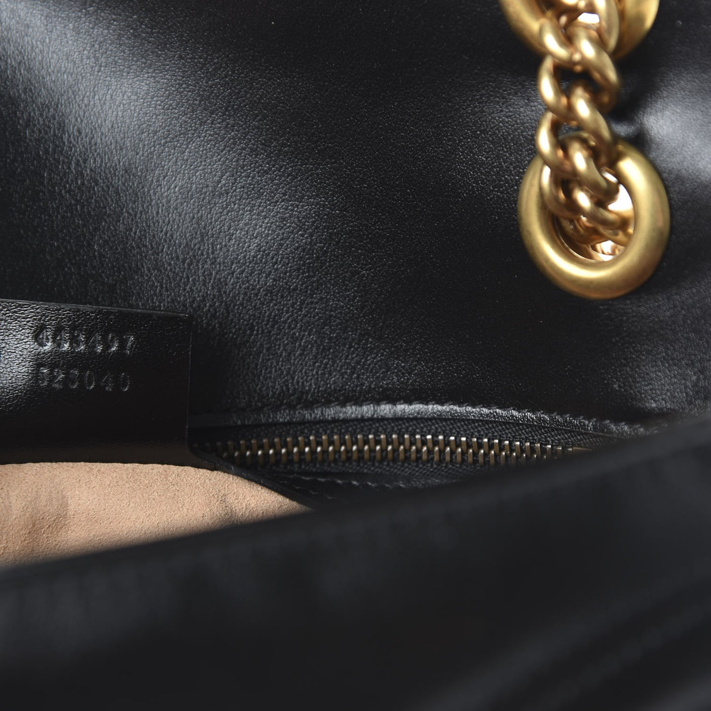 Calfskin Matelasse Small GG Marmont Shoulder Bag Black