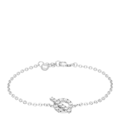 Hermes 18K White Gold Diamond Finesse Bracelet XS 1 of 4