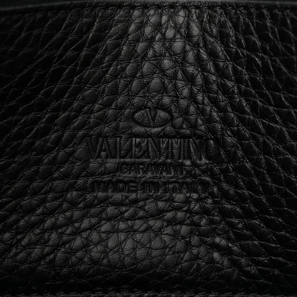 Valentino Garavani Pebbled Calfskin Medium Rockstud Flip Lock Crossbody Bag Black 6 of 11
