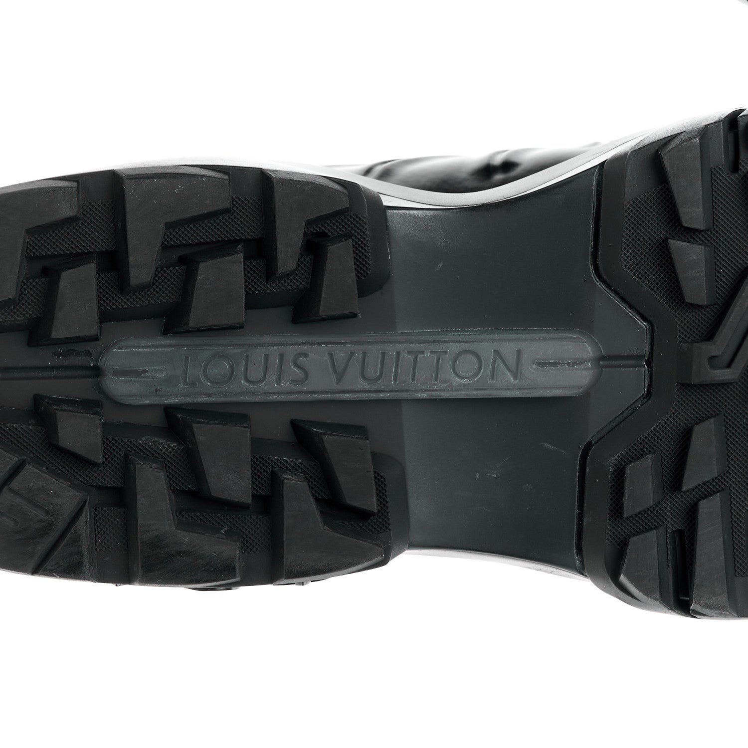 Louis Vuitton Calfskin Mens Millenium Sneakers 10 Black 6 of 14