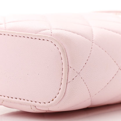 Chanel Lambskin Quilted Vertical Vanity Case With Chain Light Pink 10 of 14