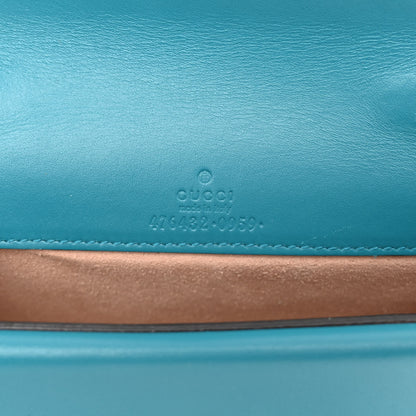 Gucci Velvet Super Mini Dionysus Shoulder Bag Pavone Cyan 6 of 9
