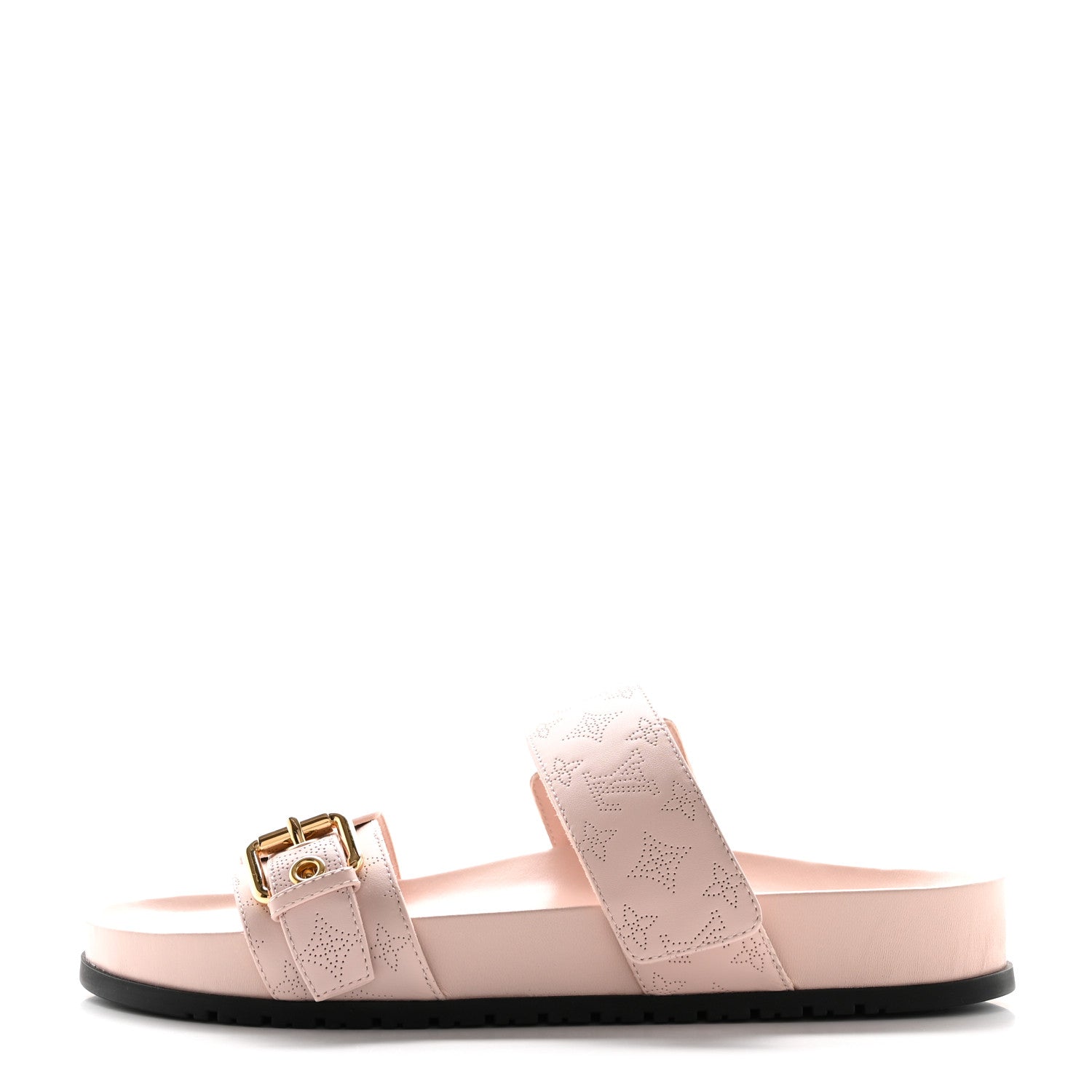 Louis Vuitton Mahina Bom Dia Flat Mule Sandals 38 Light Pink 1 of 9