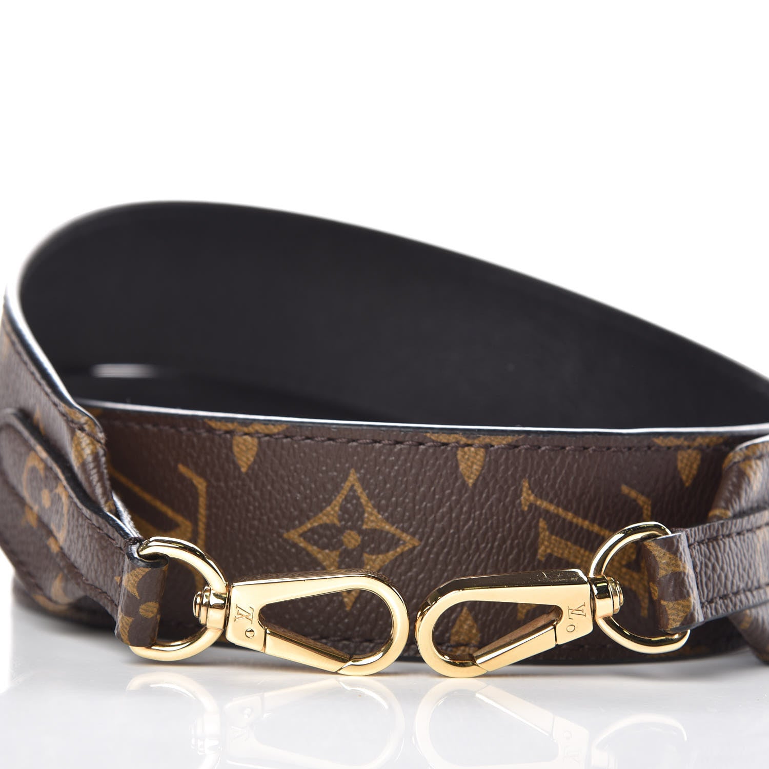 Louis Vuitton Monogram Bandouliere Shoulder Strap Black 4 of 4