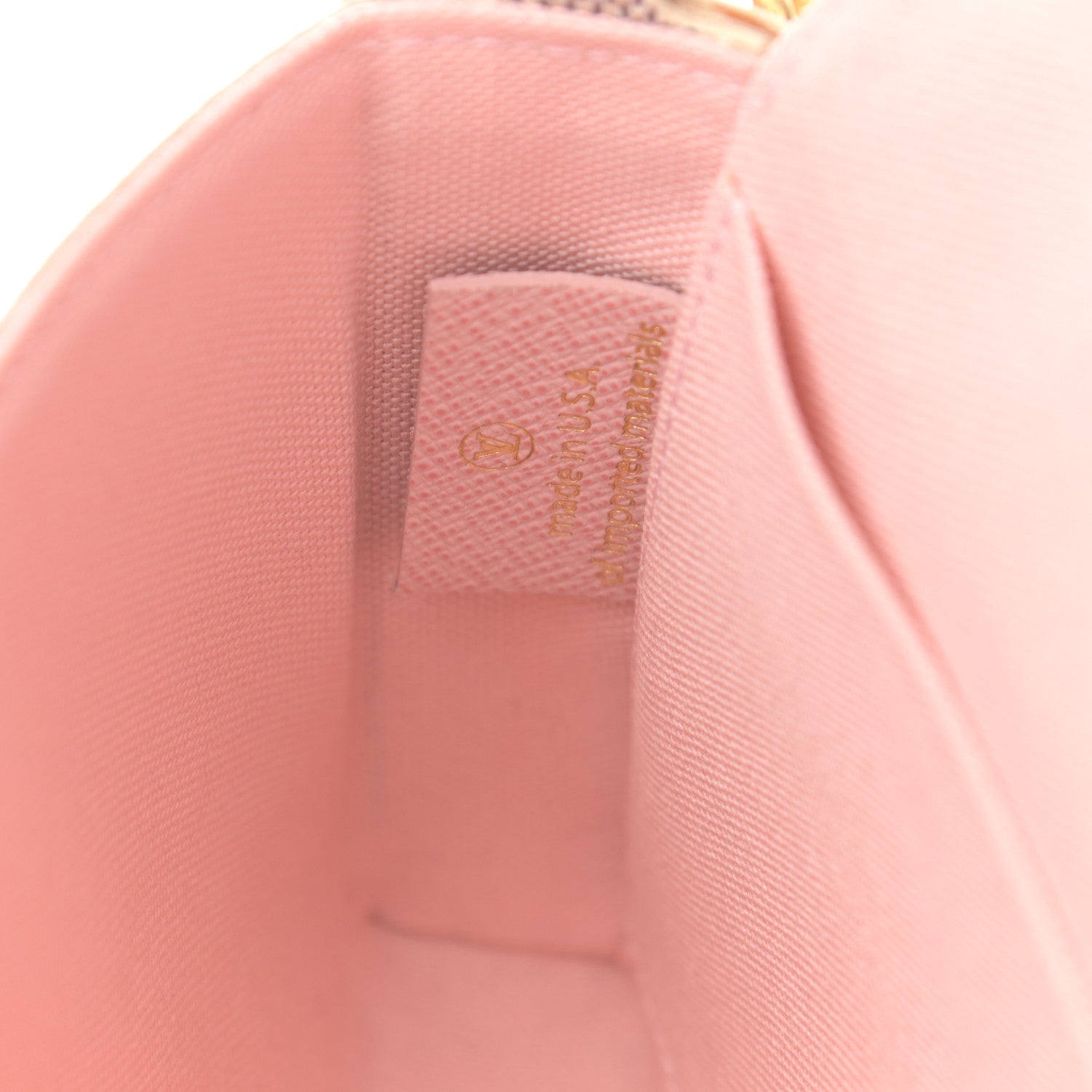 Louis Vuitton Damier Azur Pochette Felicie Chain Wallet Rose Ballerine 8 of 13