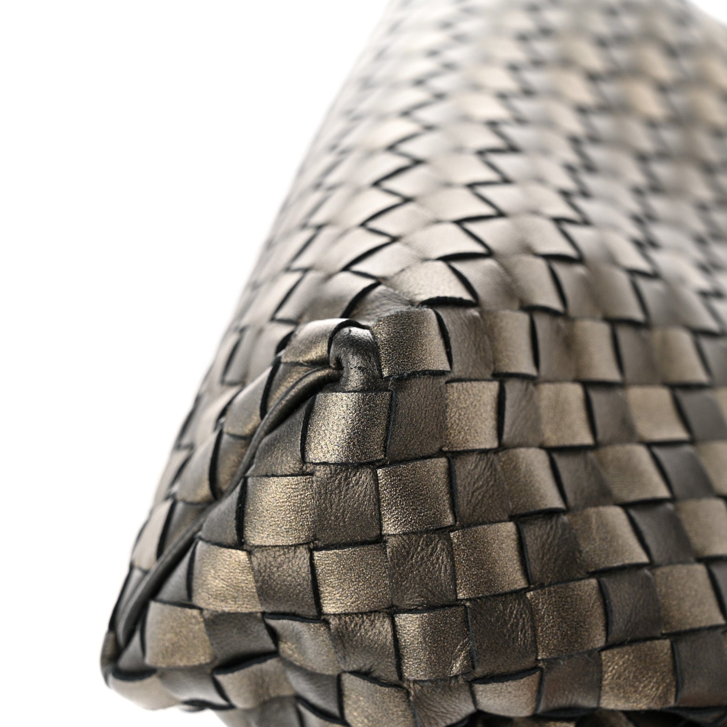 Nappa Intrecciato The Lauren 1980 Clutch Platinum