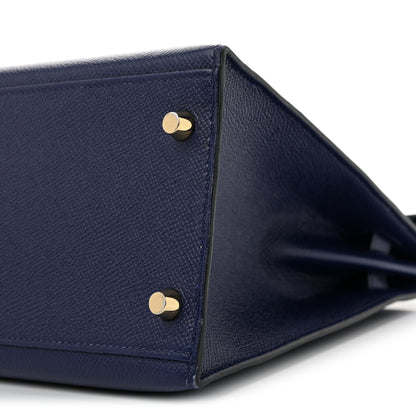 Hermes Epsom Kelly Sellier 32 Bleu Saphir 7 of 10
