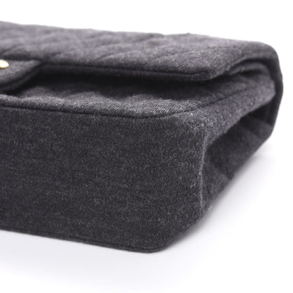 Chanel Jersey Quilted Small Double Flap Black 11 of 15