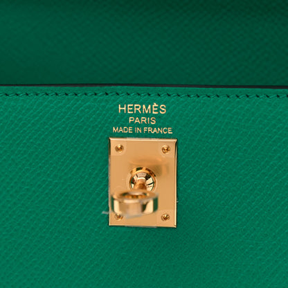 Hermes Epsom Kelly Sellier 25 Vert Jade 6 of 11