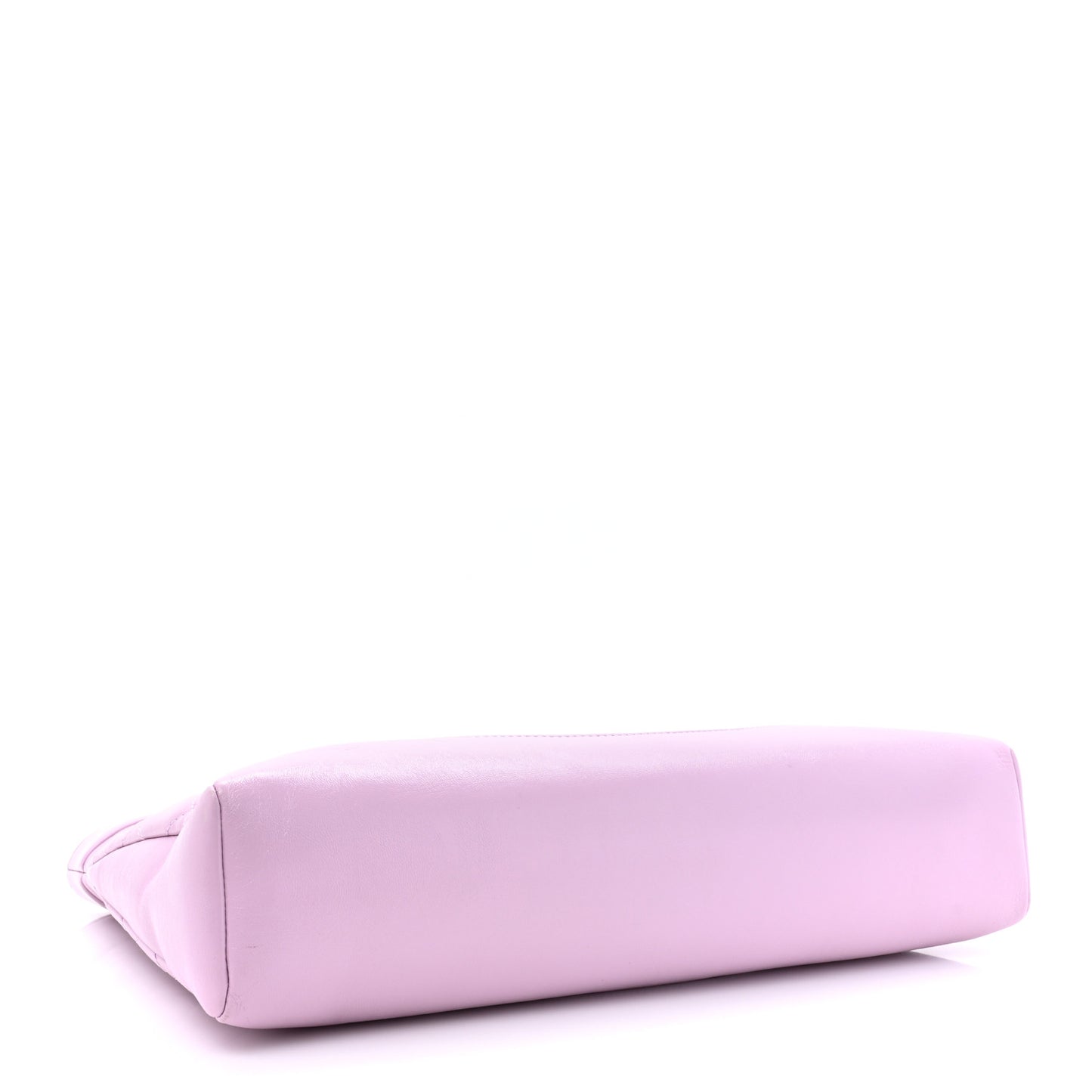 Shiny Lambskin Quilted Small 31 Shopping Bag Light Purple