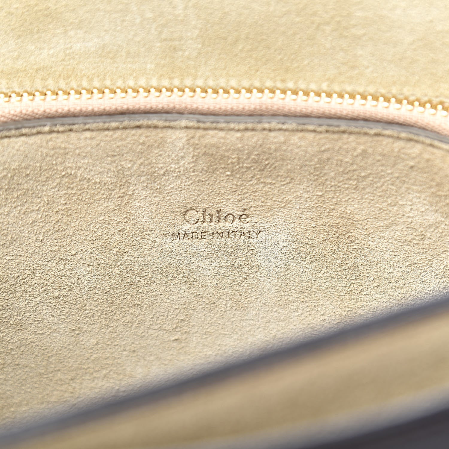 Chloe Calfskin Suede Medium Faye Shoulder Bag Carbon Brown 6 of 12