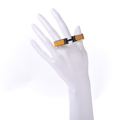 Hermes Enamel Narrow Clic Clac H Bracelet PM Mimosa 2 of 6