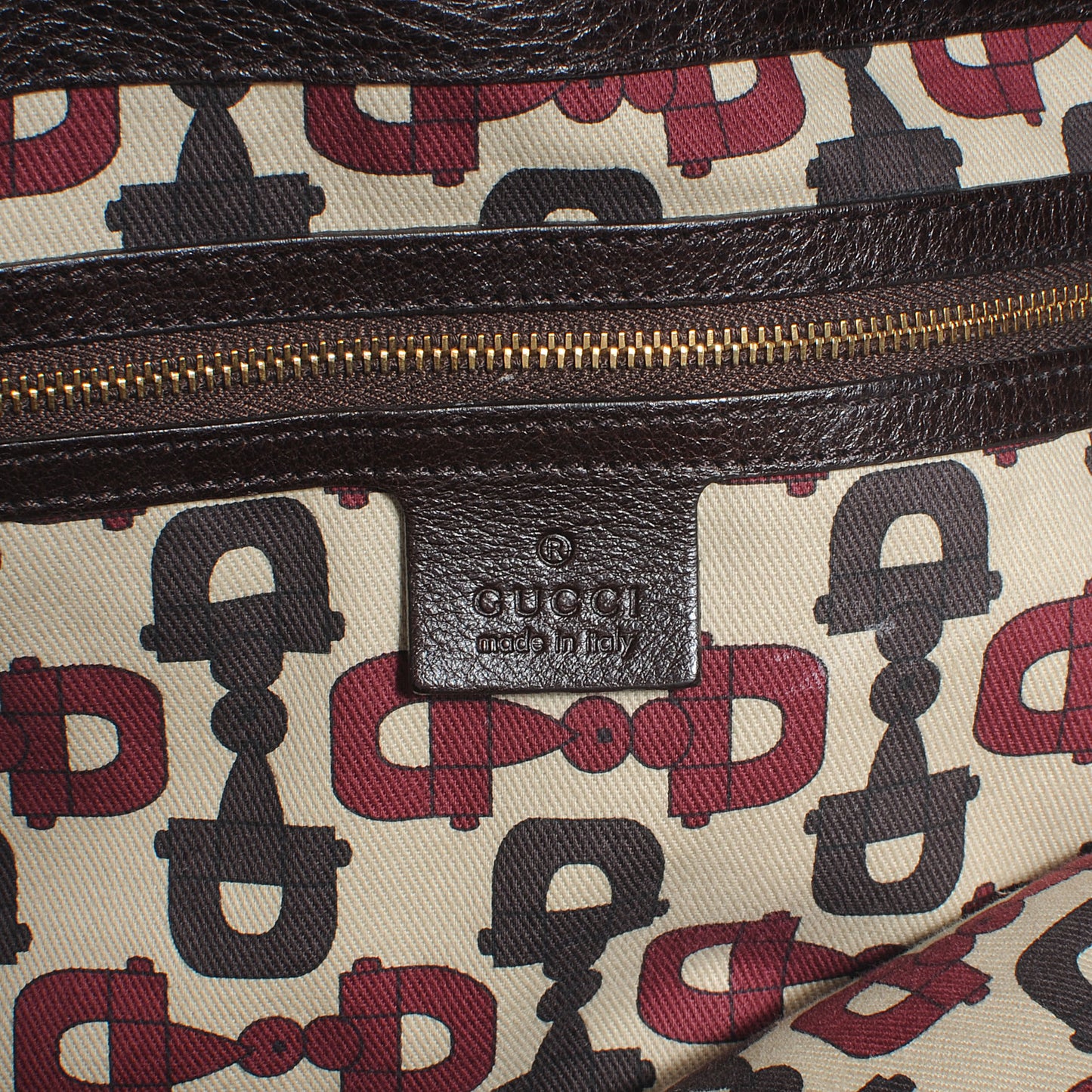 Leather Guccissima Trim Large Signoria Hobo Dark Brown