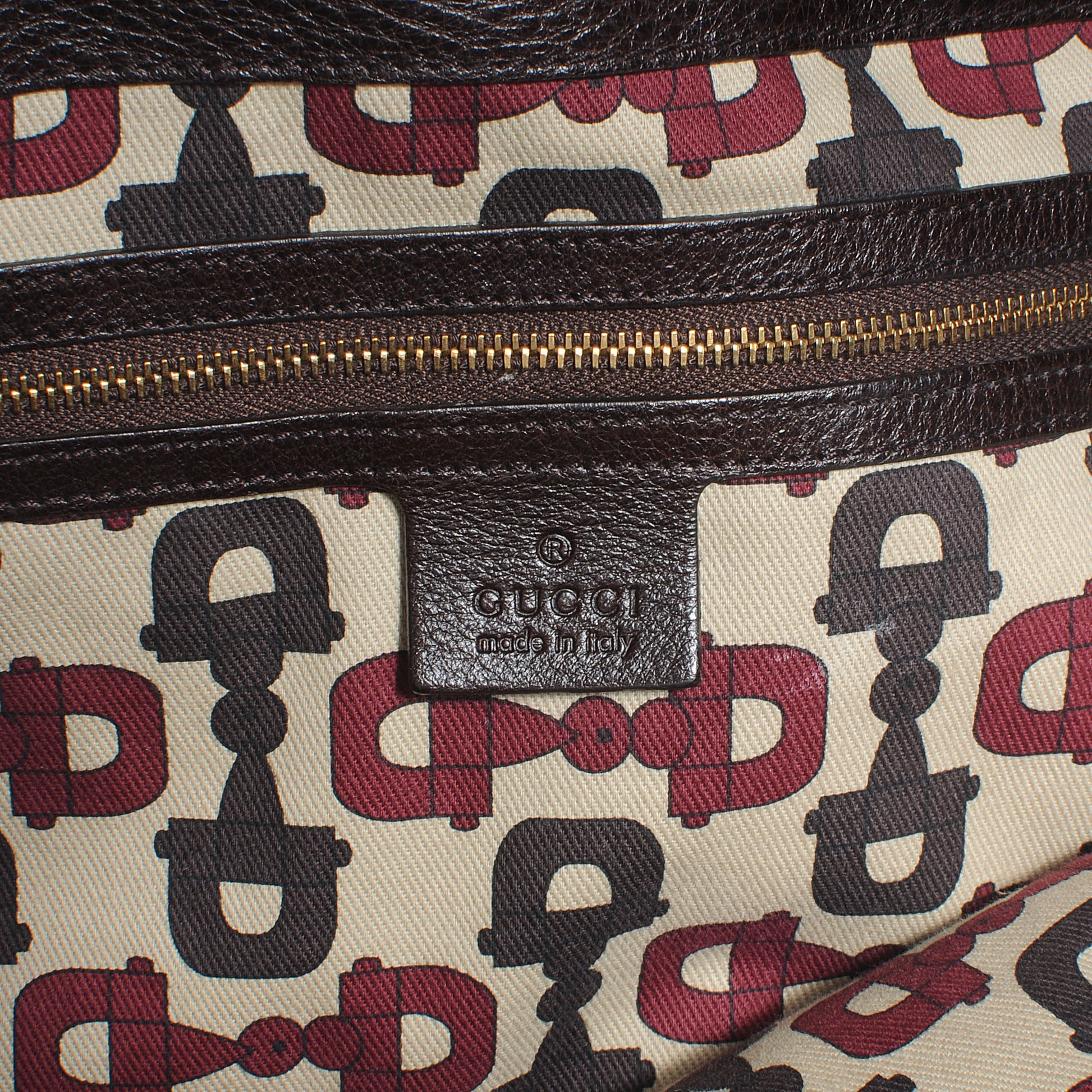 Gucci Leather Guccissima Trim Large Signoria Hobo Dark Brown 6 of 7