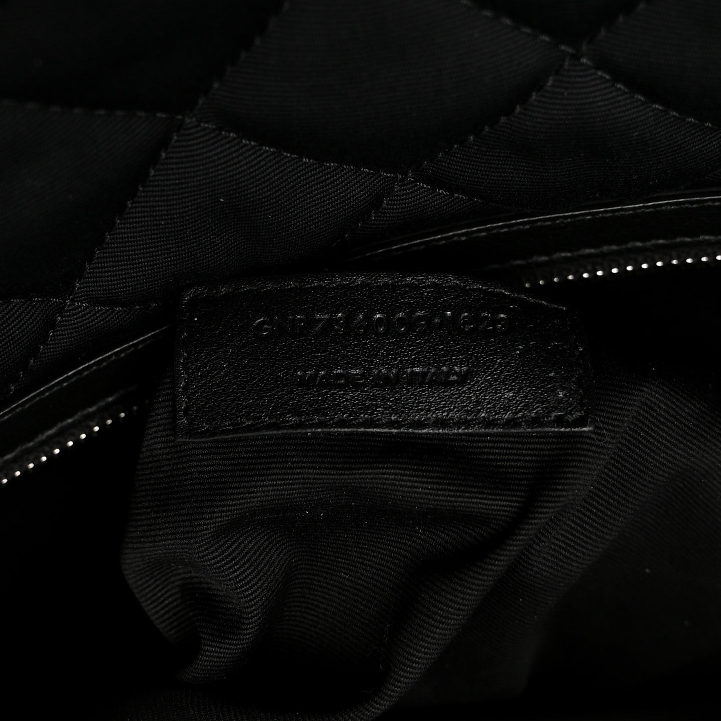 Calfskin Quilted ES Giant Travel Bag Black