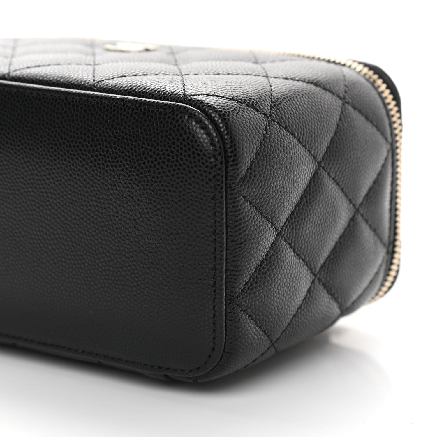 Chanel Caviar Quilted Small Vanity Case With Chain Black 9 of 9