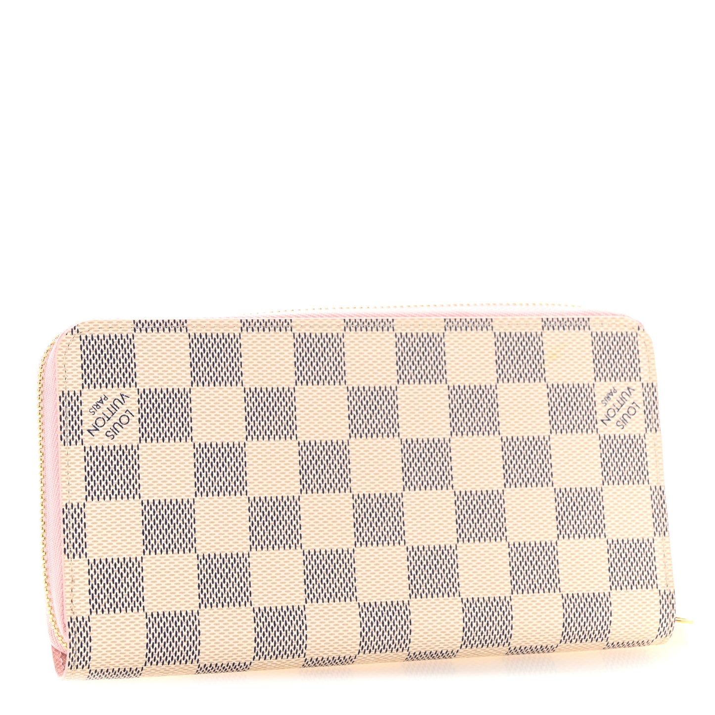 Damier Azur Zippy Wallet Rose Ballerine