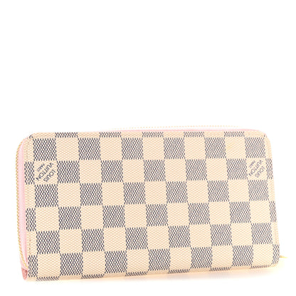 Louis Vuitton Damier Azur Zippy Wallet Rose Ballerine 3 of 7