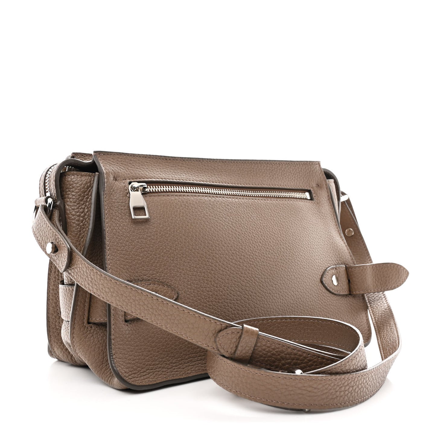 Calfskin Medium Beacon Saddle Bag Mushroom