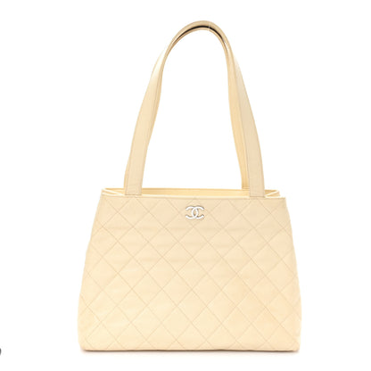 Chanel Caviar Quilted CC Shoulder Bag Beige 1 of 11