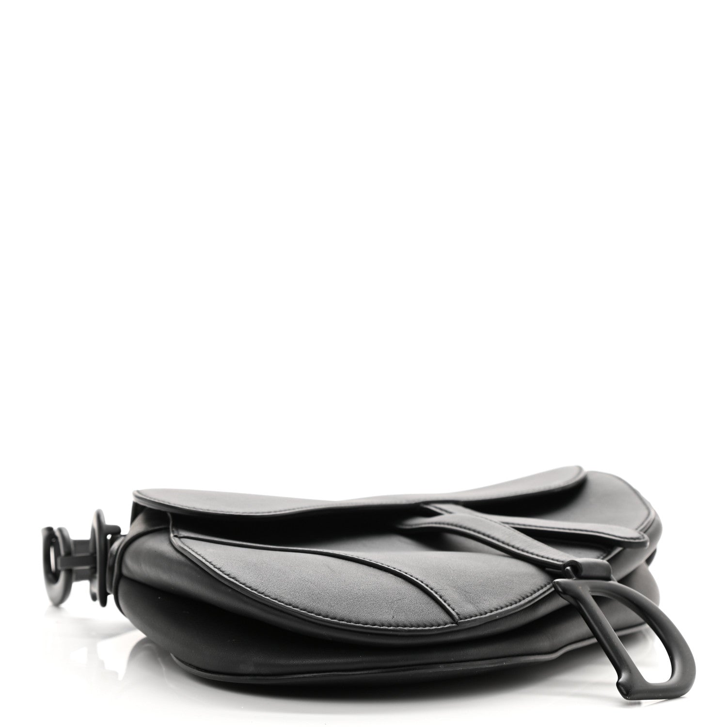 Christian Dior Ultra Matte Calfskin Saddle Bag Black 4 of 13