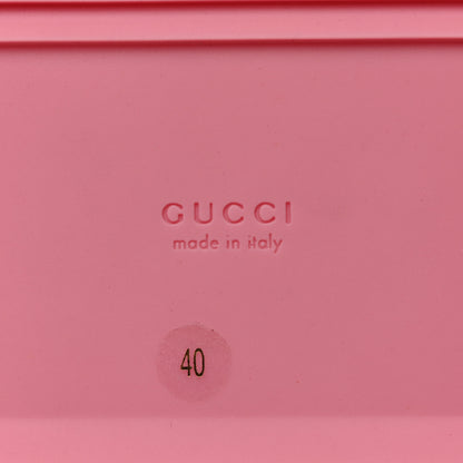 Gucci GG Supreme Monogram Granada Kid Angelina Platform 35mm Slingback Sandals 40 Cotton Candy Dark Cotton Candy Wild Rose 9 of 9