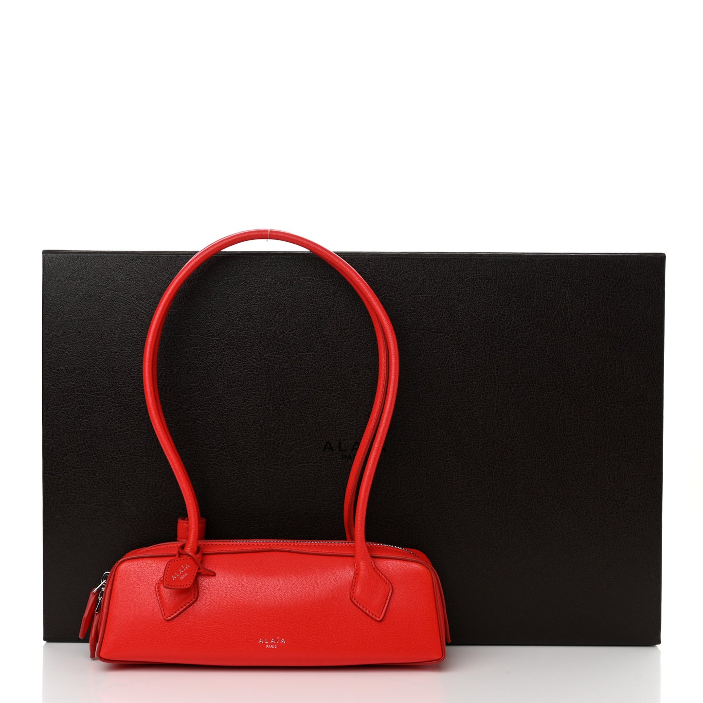 Shiny Goatskin Small Le Teckel Bag Rouge Vif